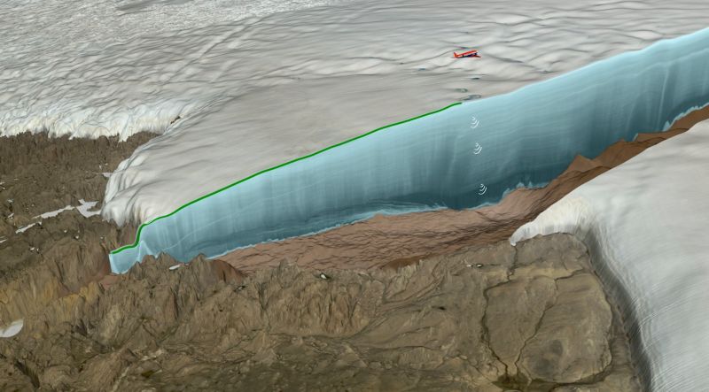 Obrázek: Na Grónsko dopadl kilometrový asteroid: Velký dopadový kráter zmizel pod kilometrem ledu