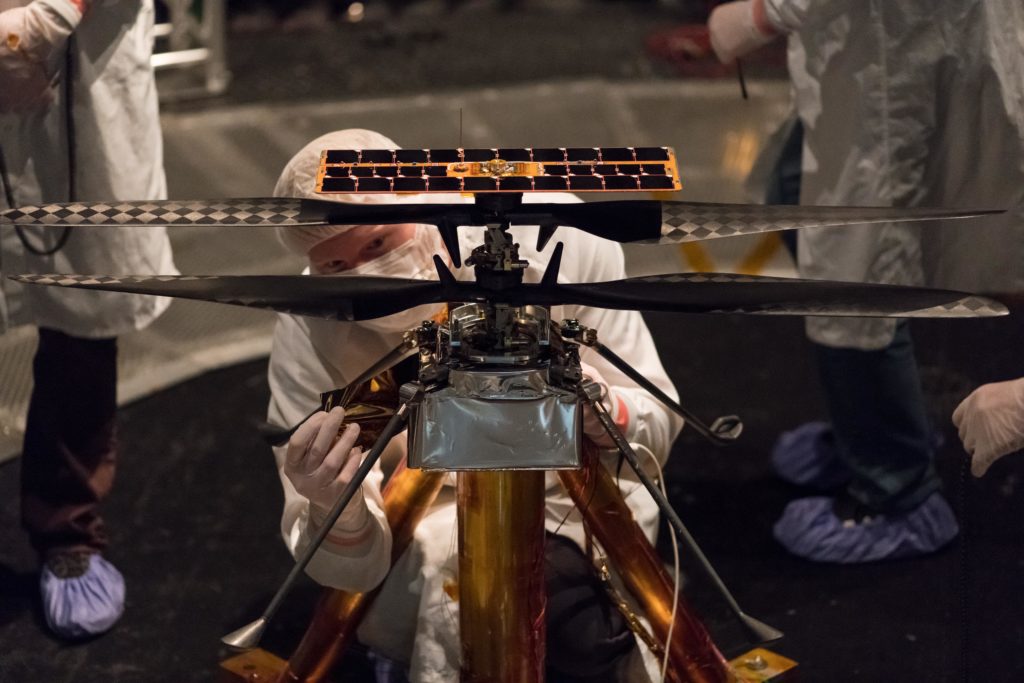 Obrázek: Helikoptéra poprvé poletí na jiné planetě: NASA ji pošle na Mars společně s vozítkem Mars 2020