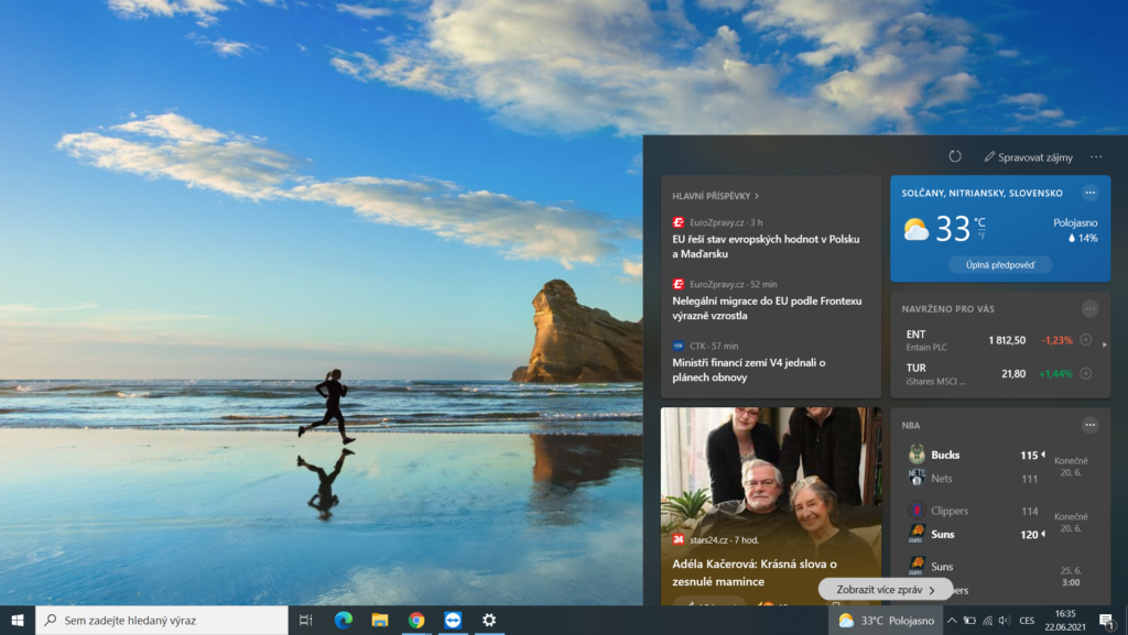 Obrázek: Vadí vám nové počasí ve Windows 10? Poradíme, jak ho z lišty odstranit Obrázek: Vadí vám nové počasí ve Windows 10? Poradíme, jak ho z lišty odstranit