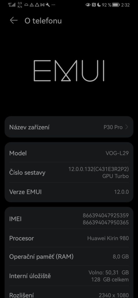 Obrázek: Skvělá zpráva pro české uživatele: Oblíbený Huawei P30 Pro dostal aktualizaci na EMUI 12