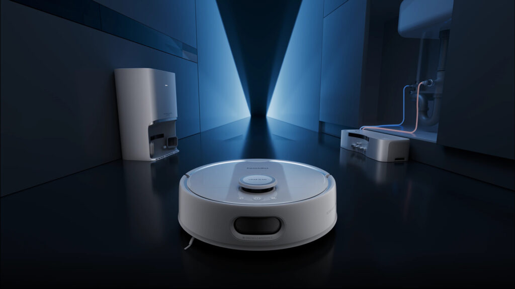 Obrázek: Robotický vysavač SwitchBot S10 si dokáže sám doplnit vodu a doveze ji i do zvlhčovače vzduchu Obrázek: Robotický vysavač SwitchBot S10 si dokáže sám doplnit vodu a doveze ji i do zvlhčovače vzduchu