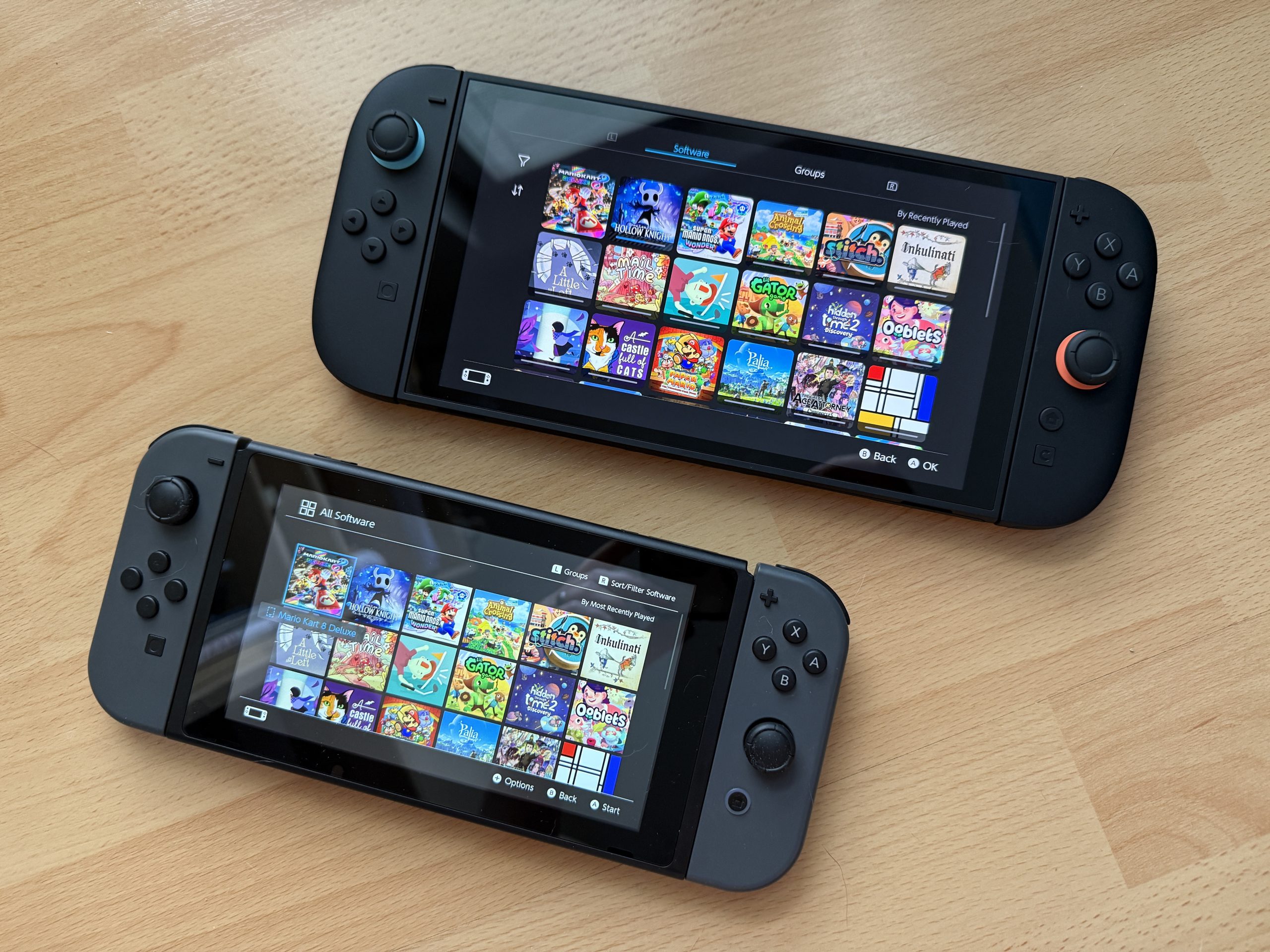 Nintendo Switch 2 a Nintendo Switch (vespod)
