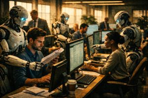 Obrázek: AI měla na trhu práce nahradit lidi. Firmy teď zjišťují, že to není tak jednoduché Umělá inteligence je dobrý sluha, ale špatný pán