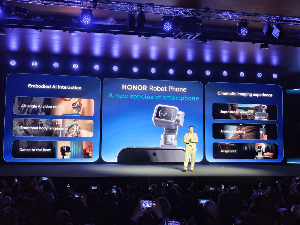 Obrázek: HONOR nám ukázal telefon s robotickým ramenem. Došlo i na humanoidního robota